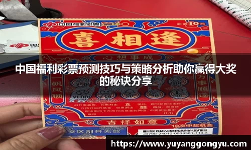 中国福利彩票预测技巧与策略分析助你赢得大奖的秘诀分享